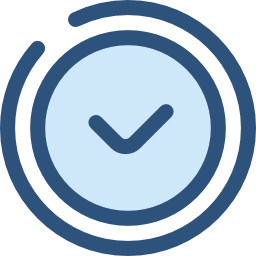 Round clock icon