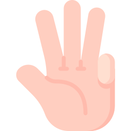 quattro dita icona