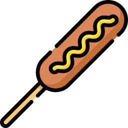 Corn dog icon