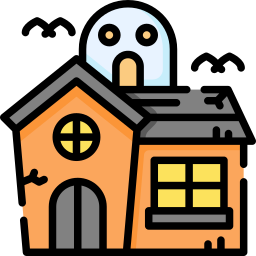 Haunted house icon