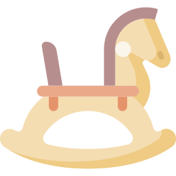 Caballito de madera icono