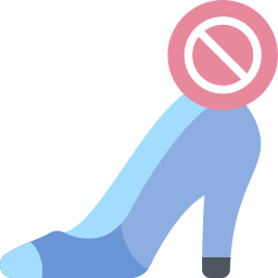 No high heels icon