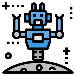 robot spatial Icône