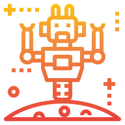 kosmiczny robot ikona