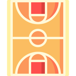 basketbalveld icoon