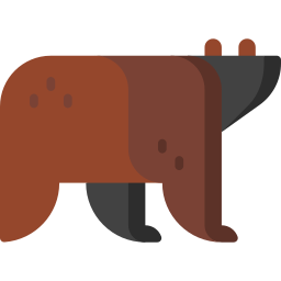 Медведь гризли иконка