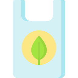 sac en plastique recyclé Icône
