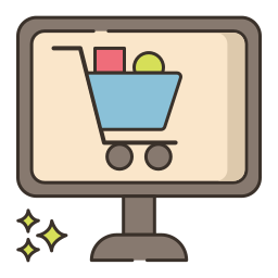 Online shopping icon