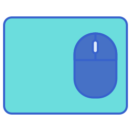 tappetino per mouse icona