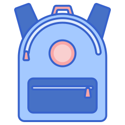 Bolsa de la escuela icono