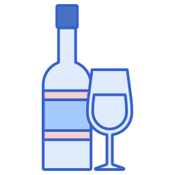 Vino blanco icono