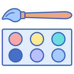 Pintura paleta icono