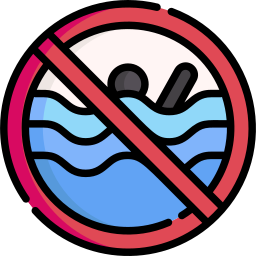 zwem niet alleen icoon