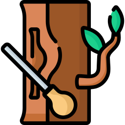 Wood carving icon