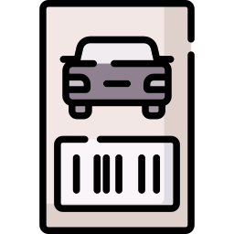 Ticket de parking icono