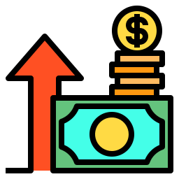 Money growth icon