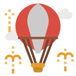 Balão de ar quente Ícone