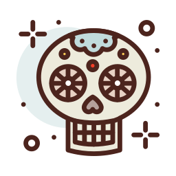 Calavera mexicana icono