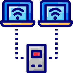 el intercambio de datos icono