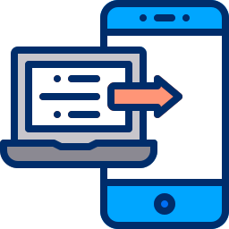 transferencia de datos icono