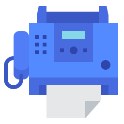 Fax machine icon