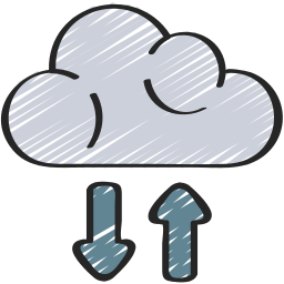 Cloud storage icon