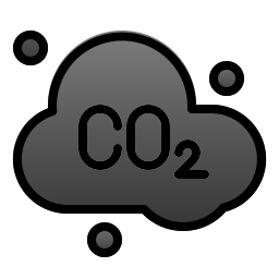 Dióxido de carbono icono