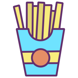 Francés fritas icono