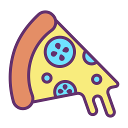 Rebanada de pizza icono