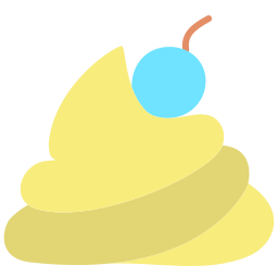 crème fouettée Icône