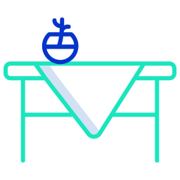table de thé Icône