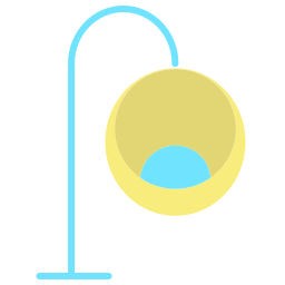 Silla moderna icono