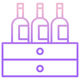 Botellas de vino icono