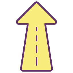 La carretera icono