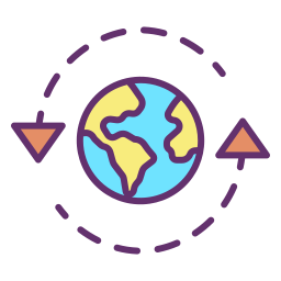 Mapa del mundo icono
