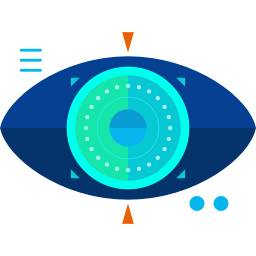 Bionic contact lens icon