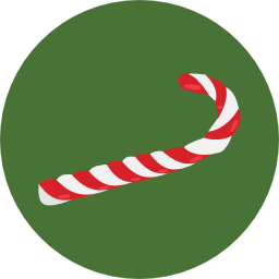 Candy cane icon