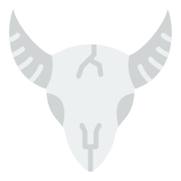 Calavera de toro icono
