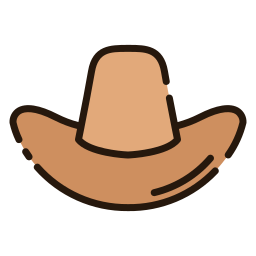 Sombrero de vaquero icono