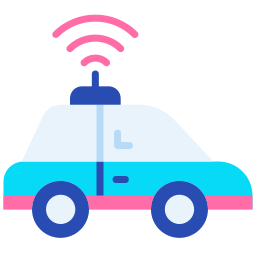Автономный автомобиль иконка