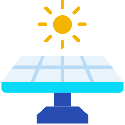 Panel solar icono