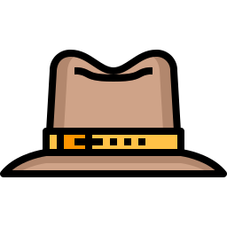 Шляпа fedora иконка