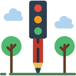Traffic planning icon