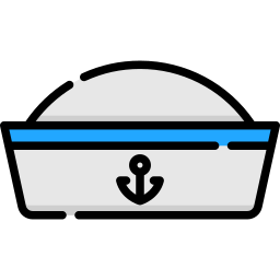 sombrero marinero icono