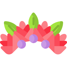 couronne de fleurs Icône
