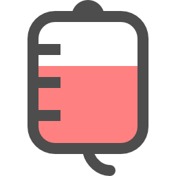 Blood transfusion icon