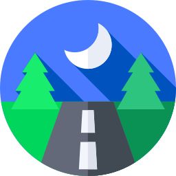 La carretera icono