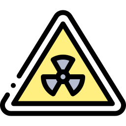 signo de radiación icono