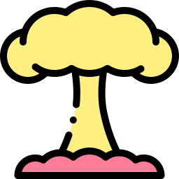 explosão nuclear Ícone