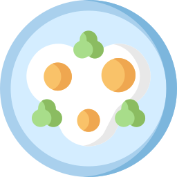 gebakken eieren icoon